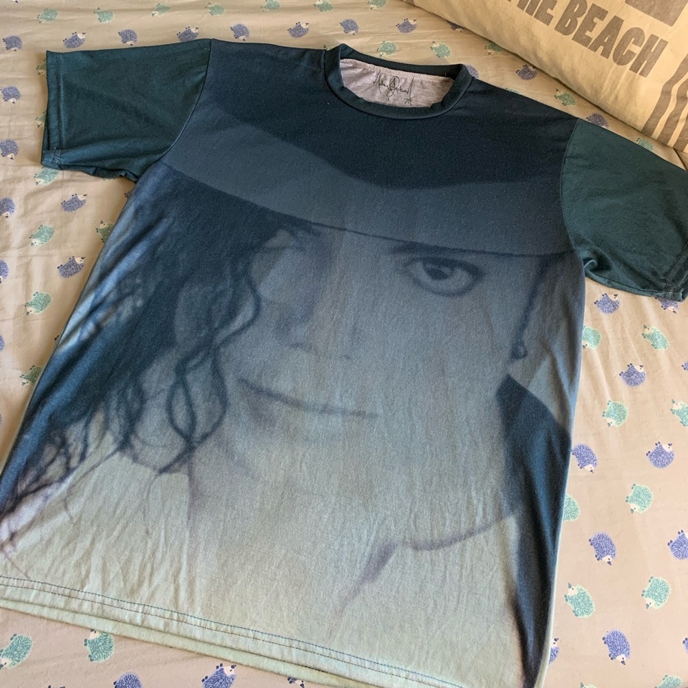 Michael Jackson Blue Ombré Shirt